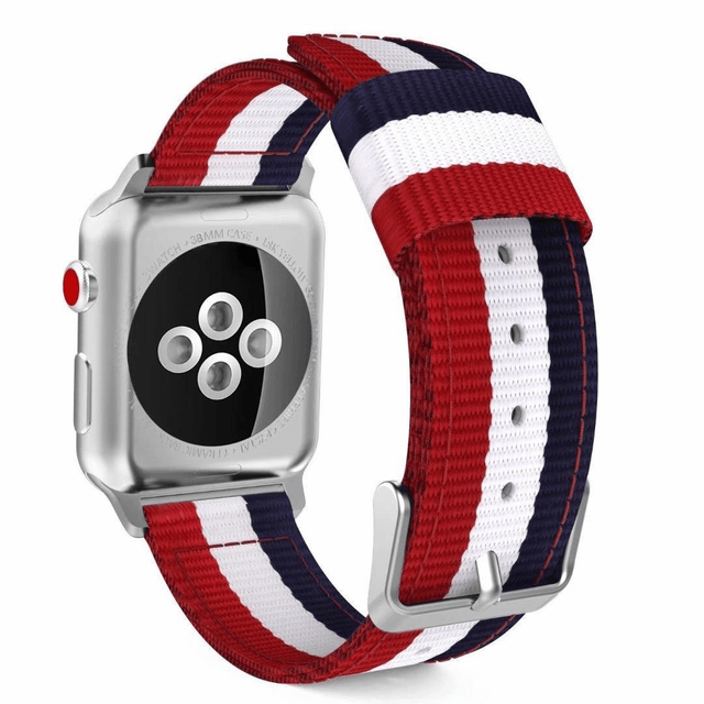 Bracelet pour Apple Watch (bleu,blanc,rouge)
