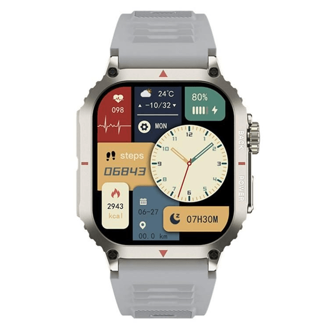 Montre connectée grise