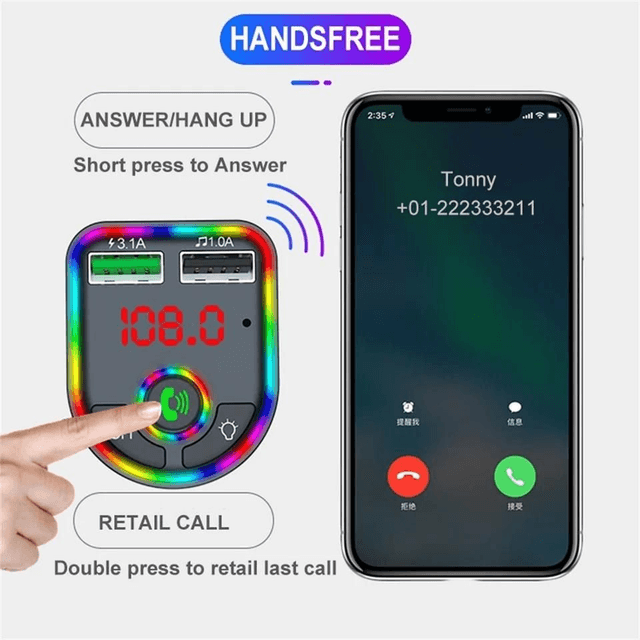 Transmetteur FM bluetooth