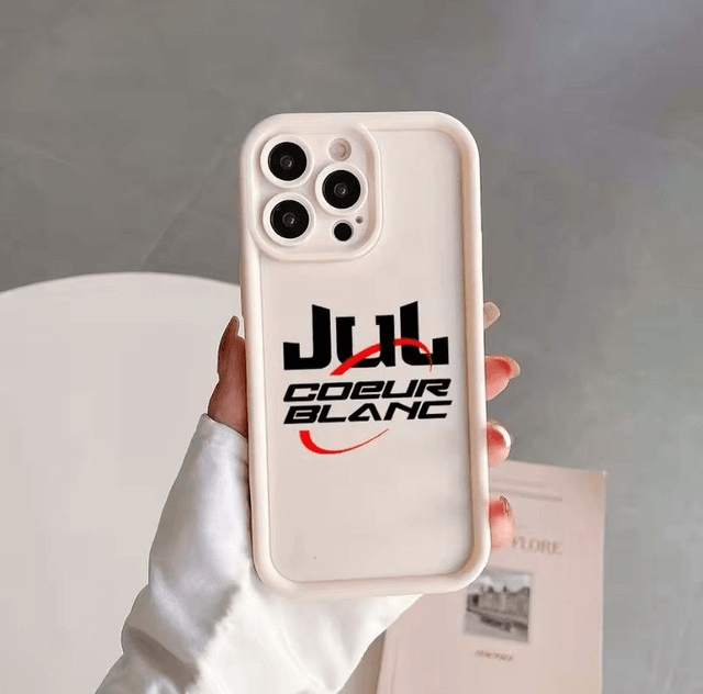 Coque iPhone Jul "Cœur Blanc" motif